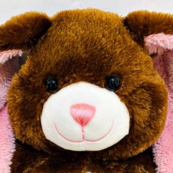 Build A Bear Bunny Rabbit 16" Brown Pink Sparkle - Picture 3 of 11